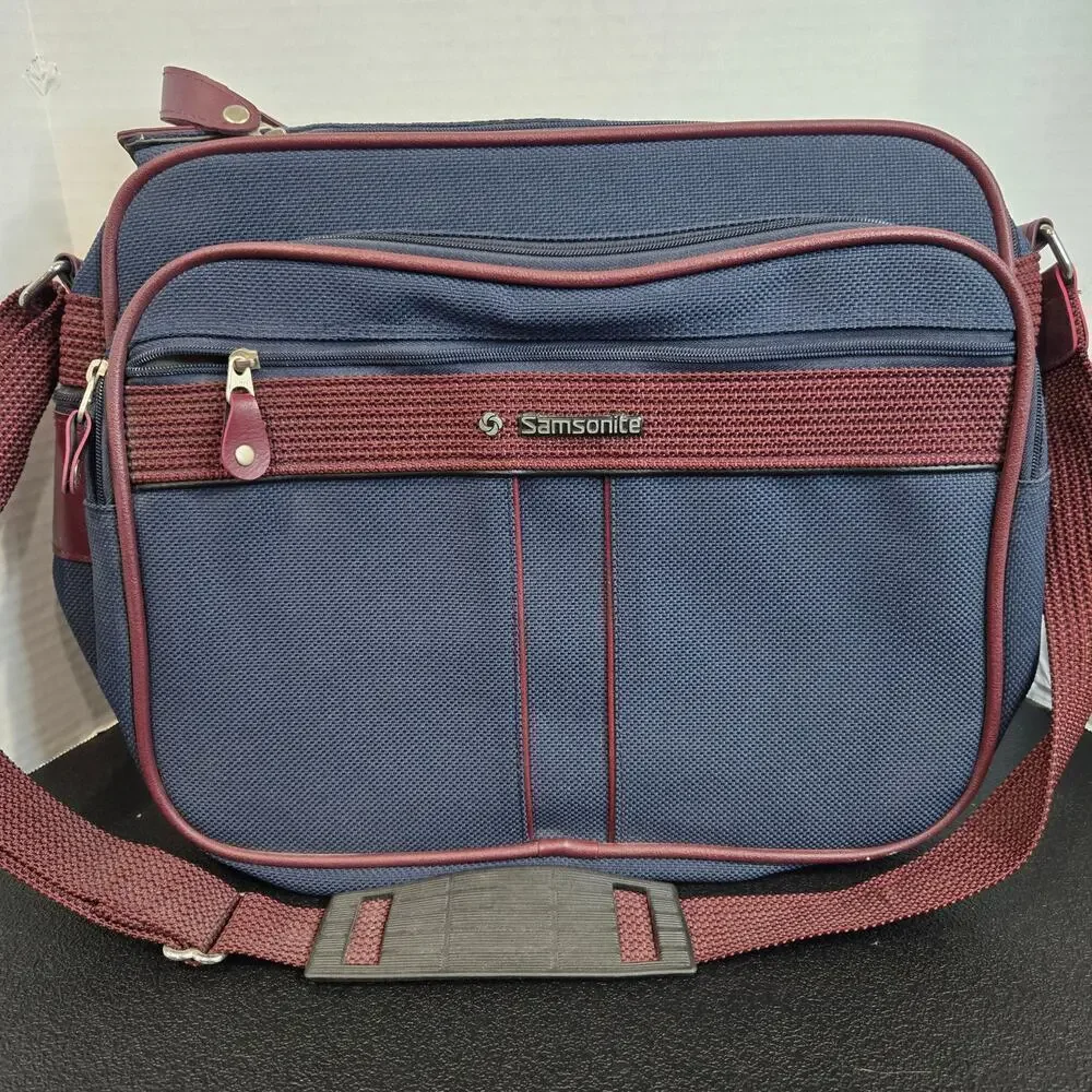 Vtg Samsonite Silhouette 4 Canvas Travel Case Bag Briefcase Carry-on 1980s